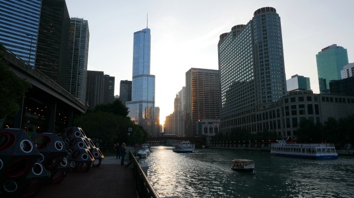 Chicago River Sunset
